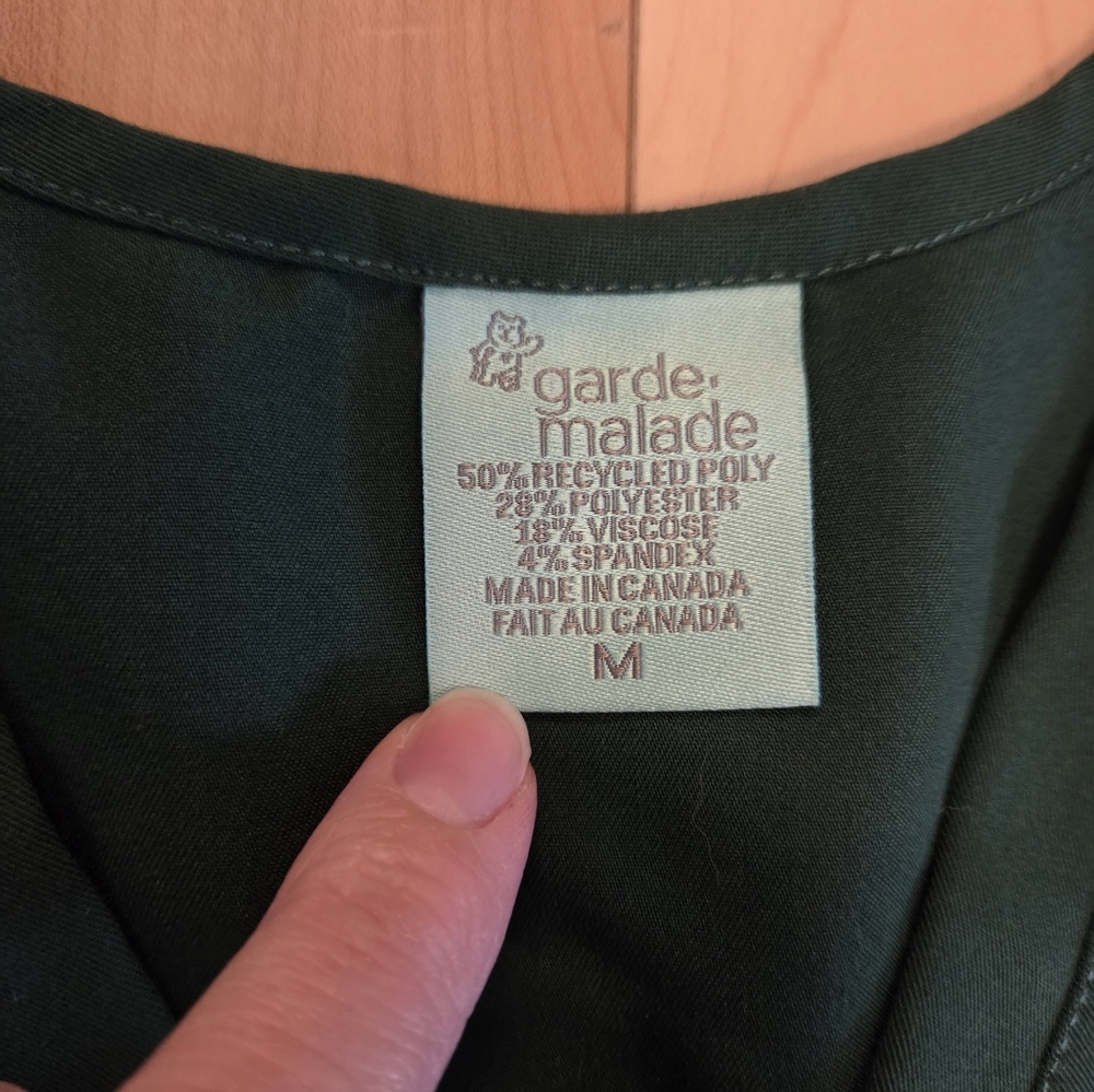 Deep Green Scrub Set